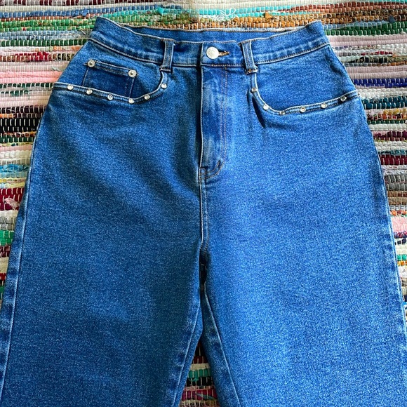 VTG- Denim & Co Bling Capri Jeans- #1901 - Picture 6 of 15